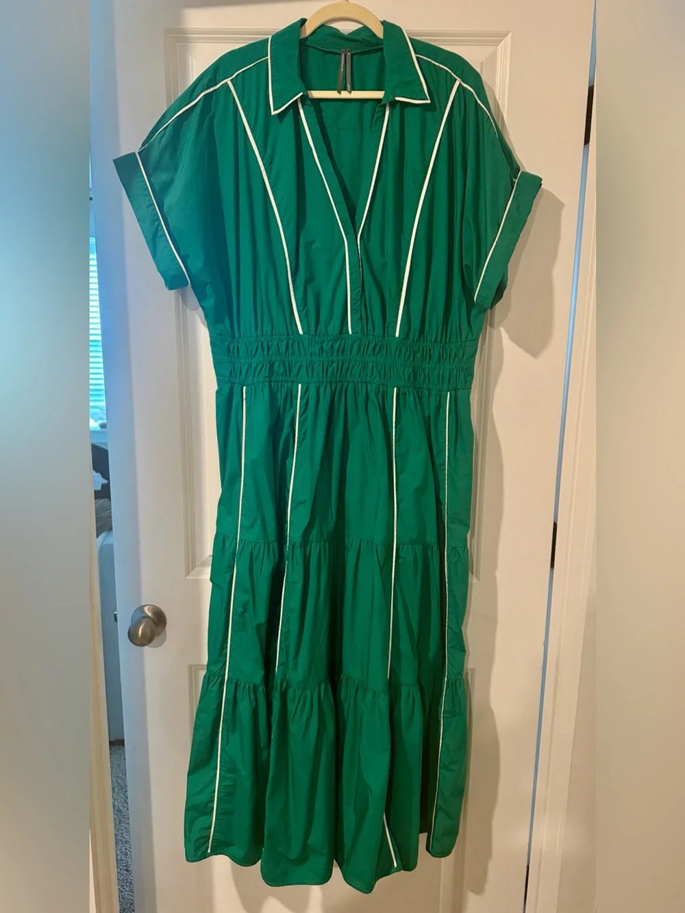 Anthropologie Emerald Somerset Maxi Dress 2x - Picture 1 of 4